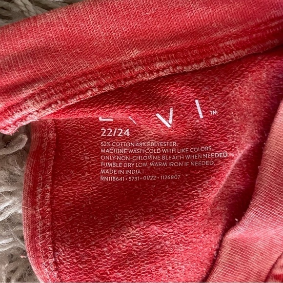 Lane Bryant NWT Sleeveless Jumpsuit Women's Size 22/24 Super Soft Red Acid Wash - Picture 5 of 6